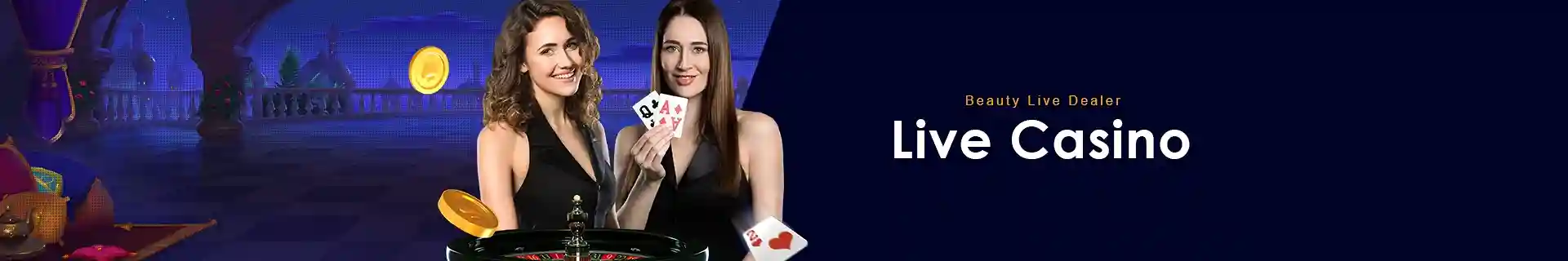 Female live dealer at PH947 online casino table
